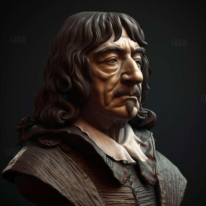 Rene Descartes 2 stl model for CNC